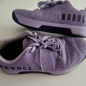 NoBull Trainer+ Crossfit fitness shoes, heather lavender purple women's size 9
